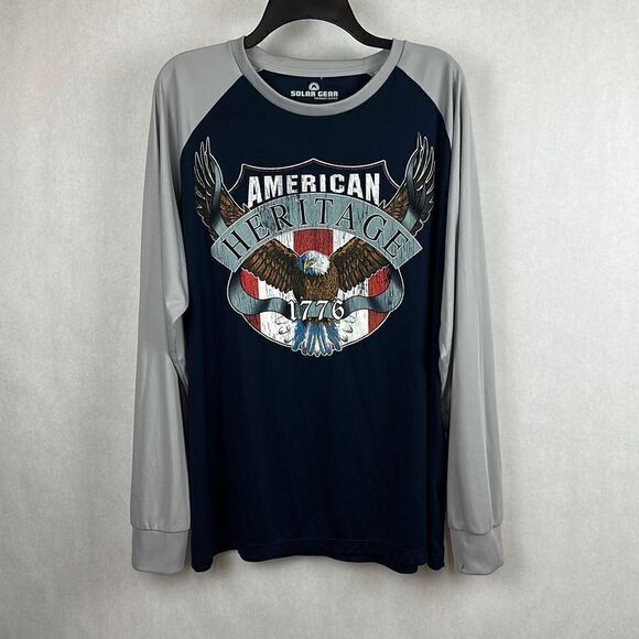 Solar Gear Mens Long Sleeve Shirt Size XXL Performance Sun Protection - Picture 1 of 7